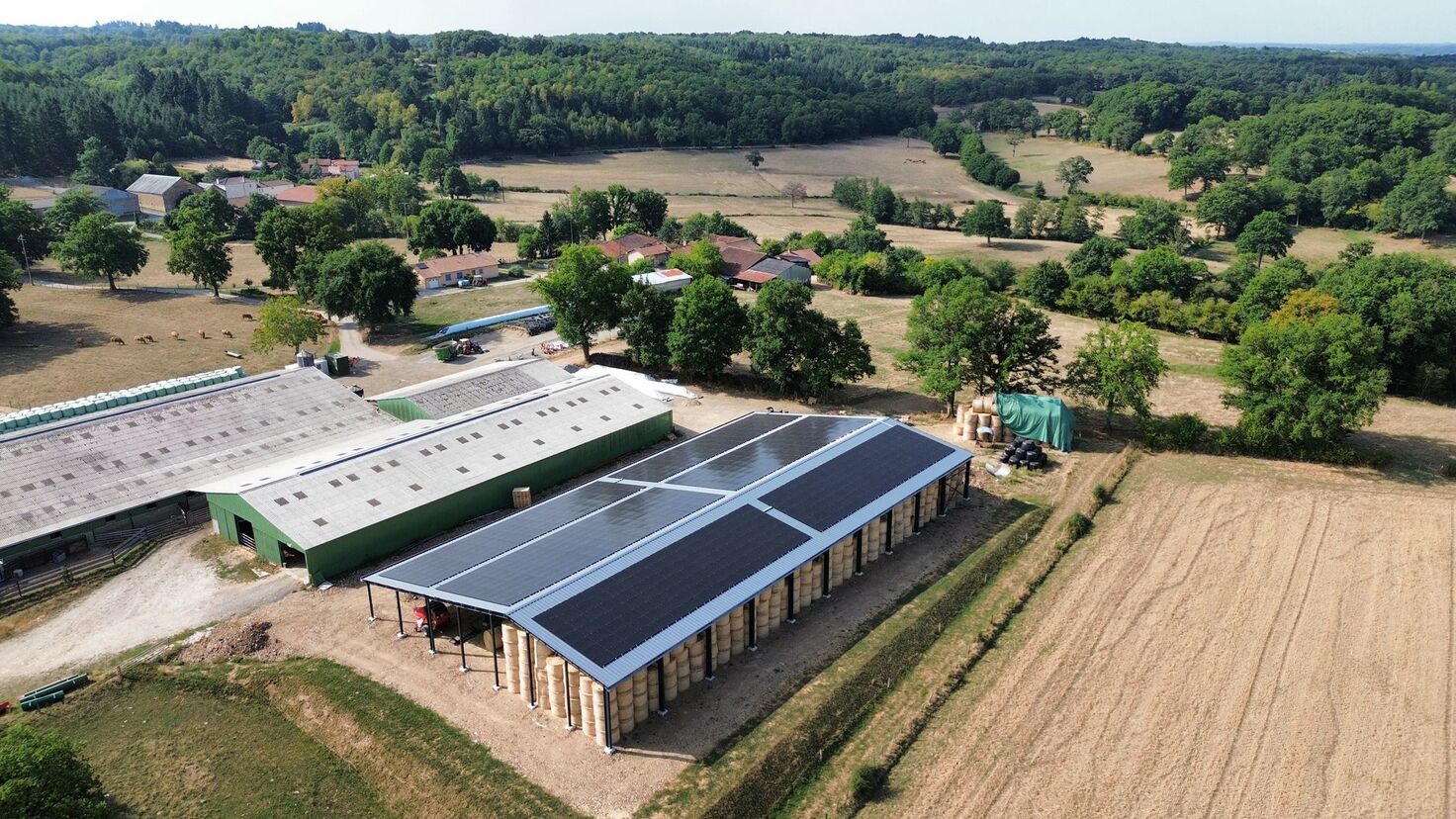 Exemple d'installation photovoltaïque réalisée par Orkane