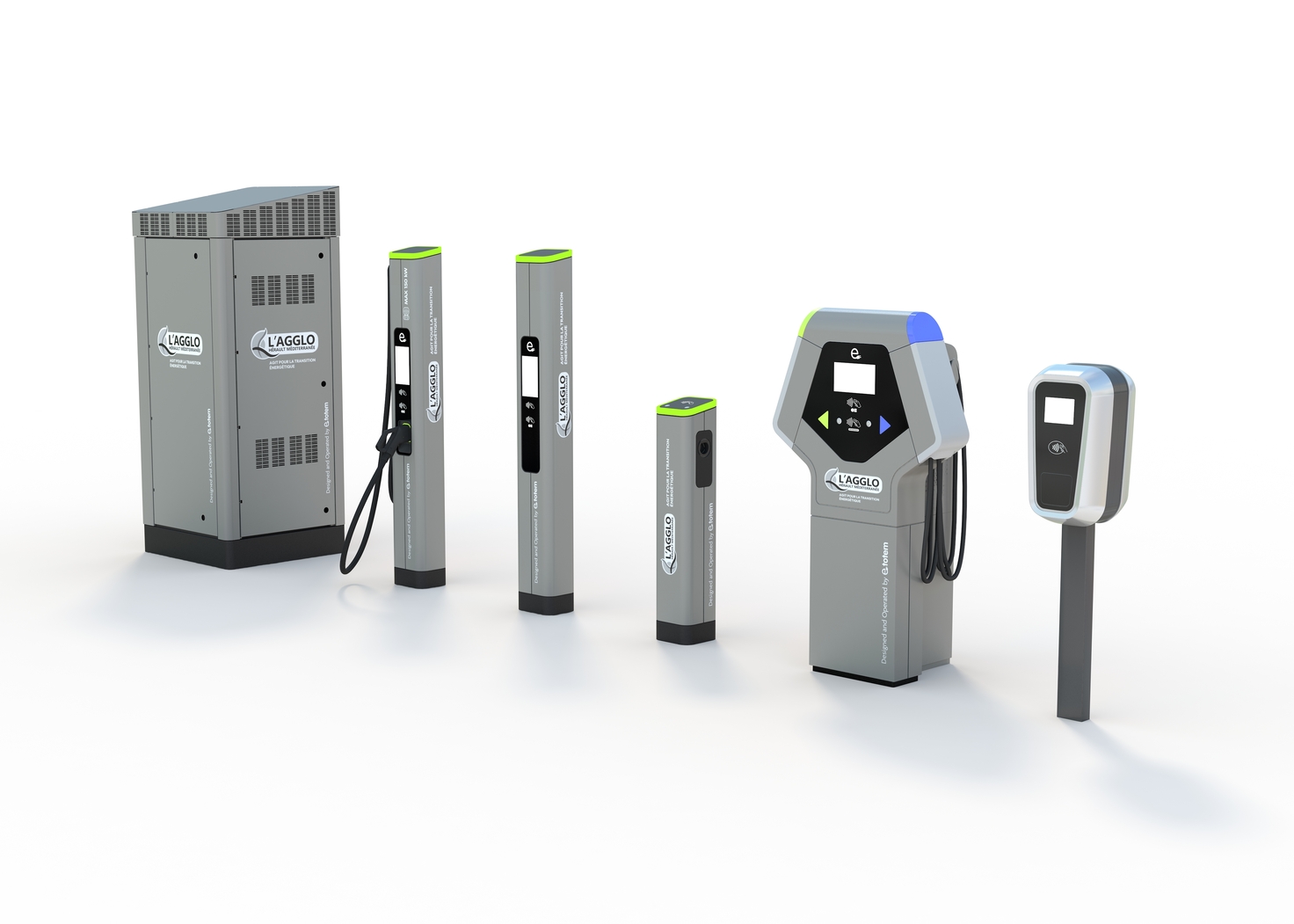 Gamme de bornes de recharges e-Totem