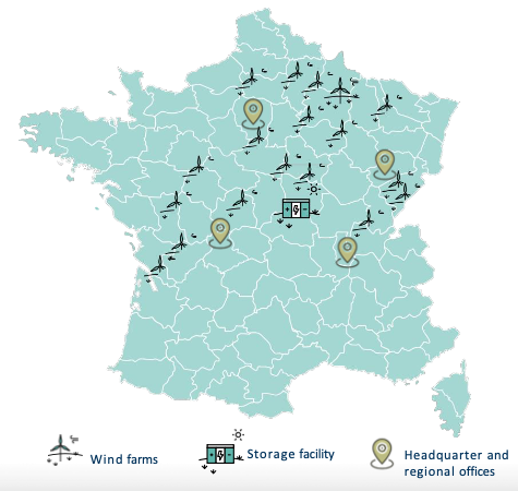 Implantations d'Innergex en France